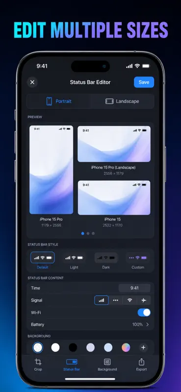 Status Bar Screenshot Editor screenshot 9 of 10