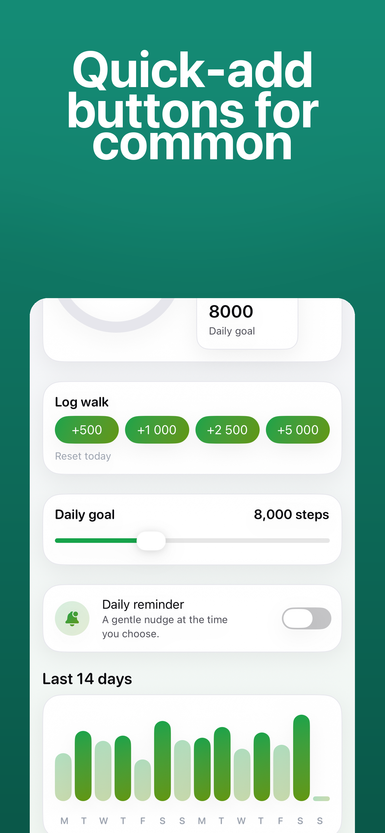 Step Tracker - Daily Log screenshot 2