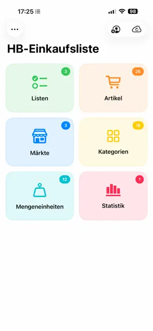 HB-Einkaufsliste screenshot 1