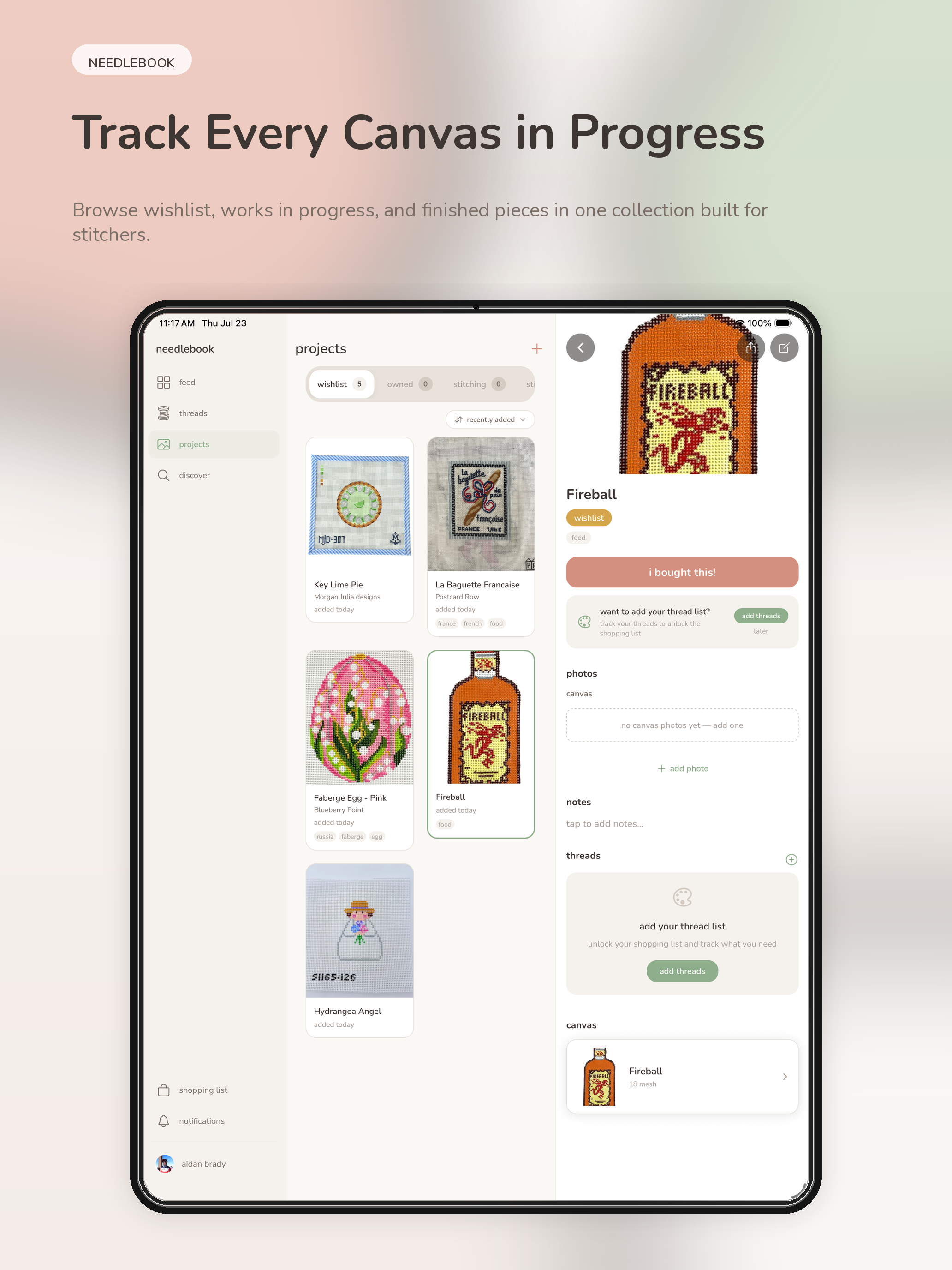needlebook screenshot 8
