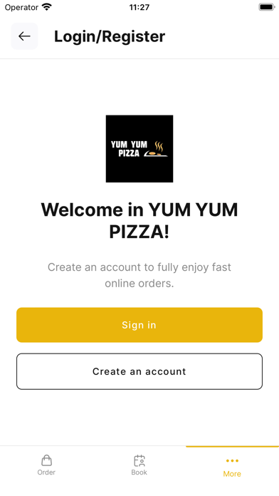 YUM YUM Application Screenshot