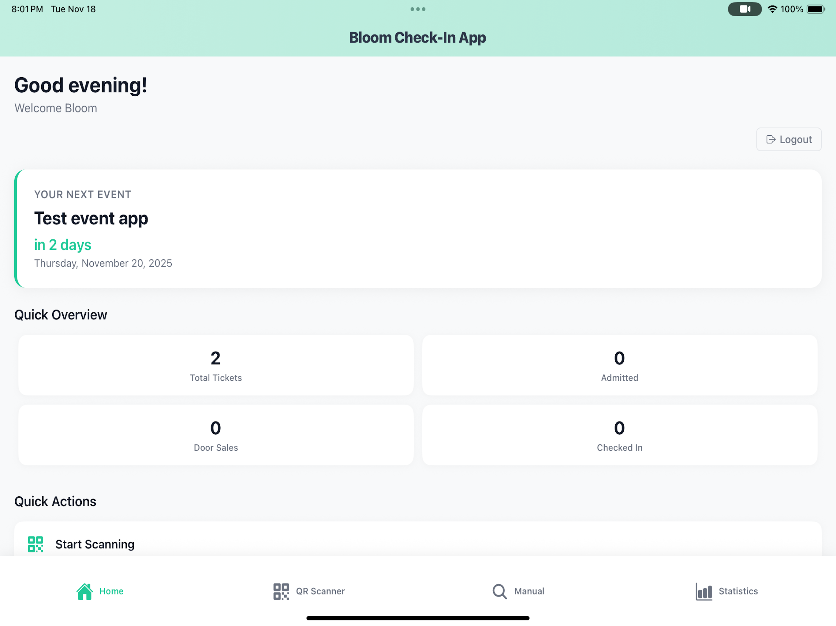 Bloom Check-In