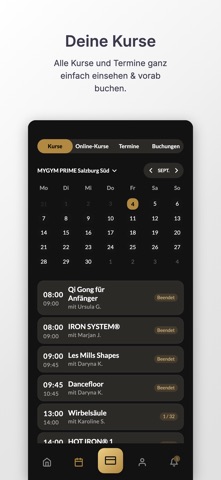 MYGYM PRIME AT iPhone screenshot