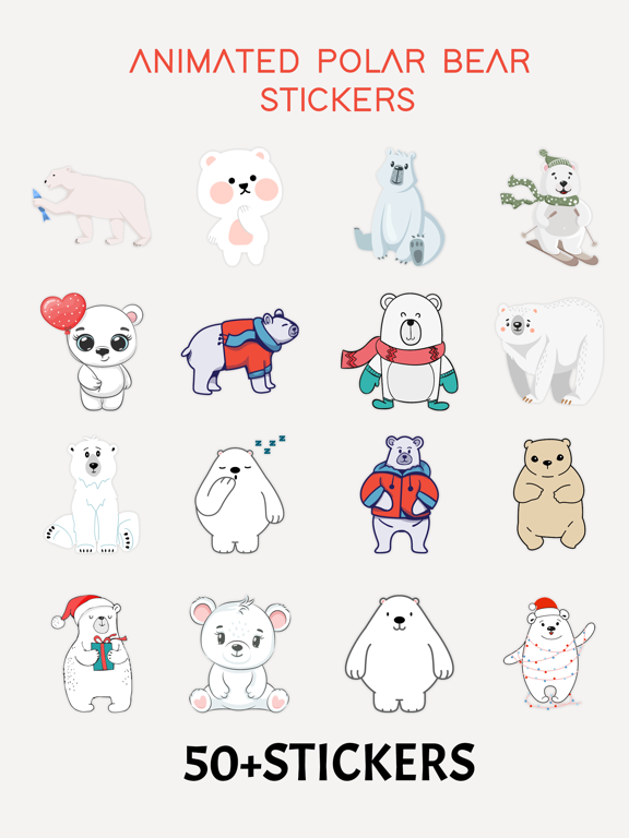 Screenshot #4 pour Animated Polar Bear Stickers!