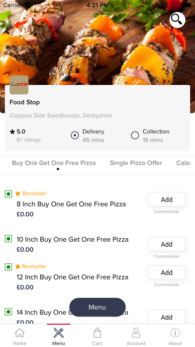 Food Stop Takeaway Screenshot