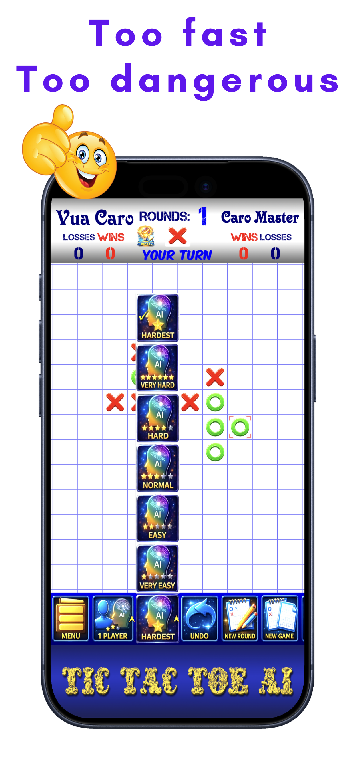 Tic Tac Toe AI - 5 in a row