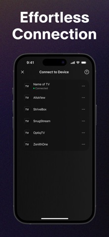 Universal Remote Control - TV iPhone screenshot