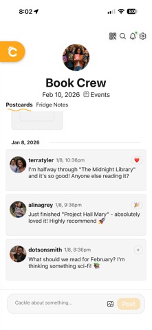 Cackle Messaging screenshot