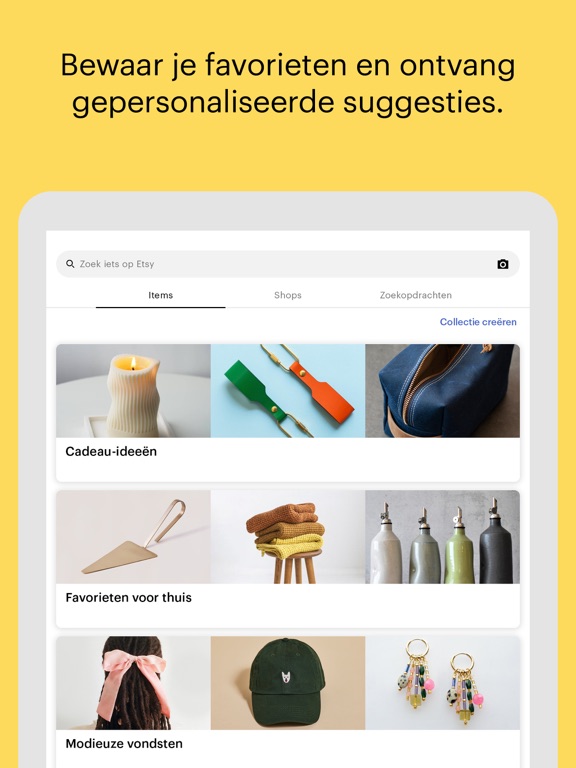 Etsy: custom & creatieve items iPad app afbeelding 3