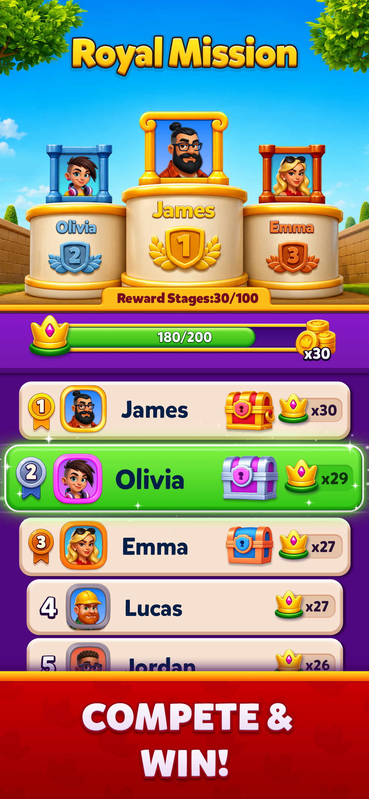 Royal Solitaire: TriPeaks Fun screenshot 5