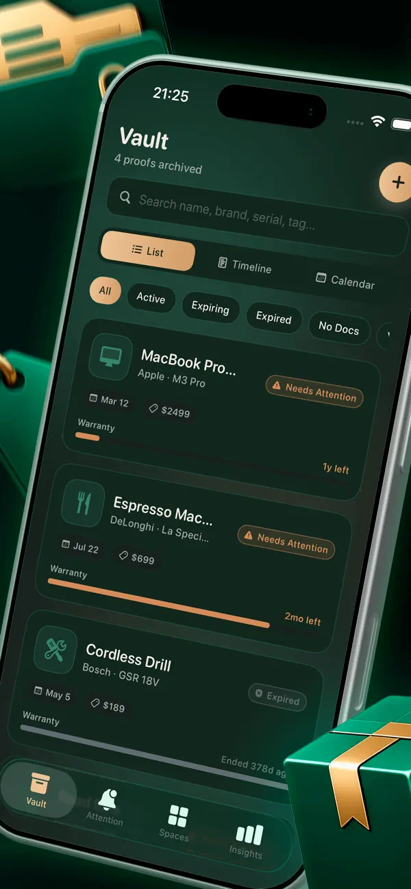 Screenshot #3 pour Proof Keep