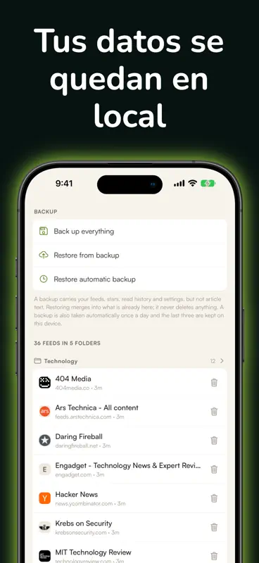 Gather: Lector RSS y Noticias screenshot 3 of 8