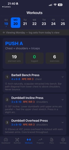 Debug My Physique: Gym Tracker Screenshot 4 of 5