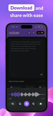 AI Voice Clone Voice Generator iPhone screenshot