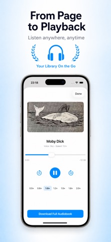 Voix: Ebook to Audiobook iPhone screenshot