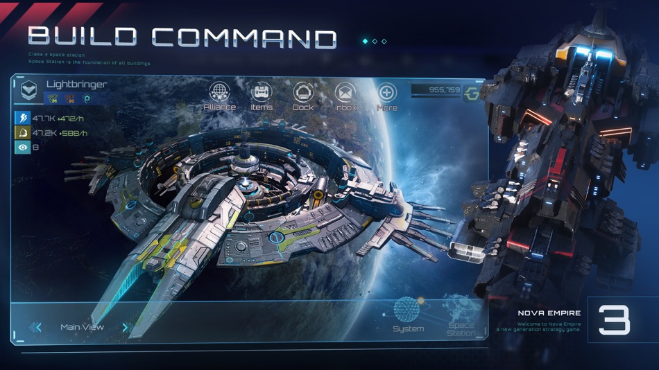 #3. Nova Empire: Space Wars MMO (iOS) By: GameBear Tech