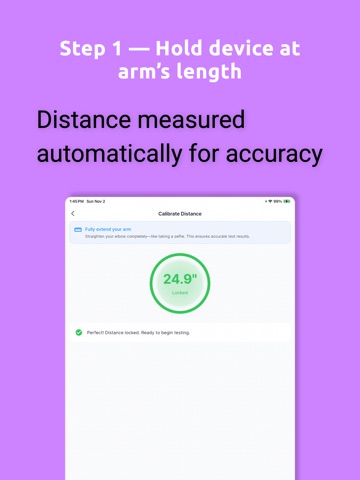 QuickAcuity iPad screenshot