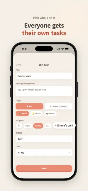 PetCycle - Family Pet To-Do screenshot 3