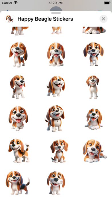 Screenshot #3 pour Happy Beagle Stickers