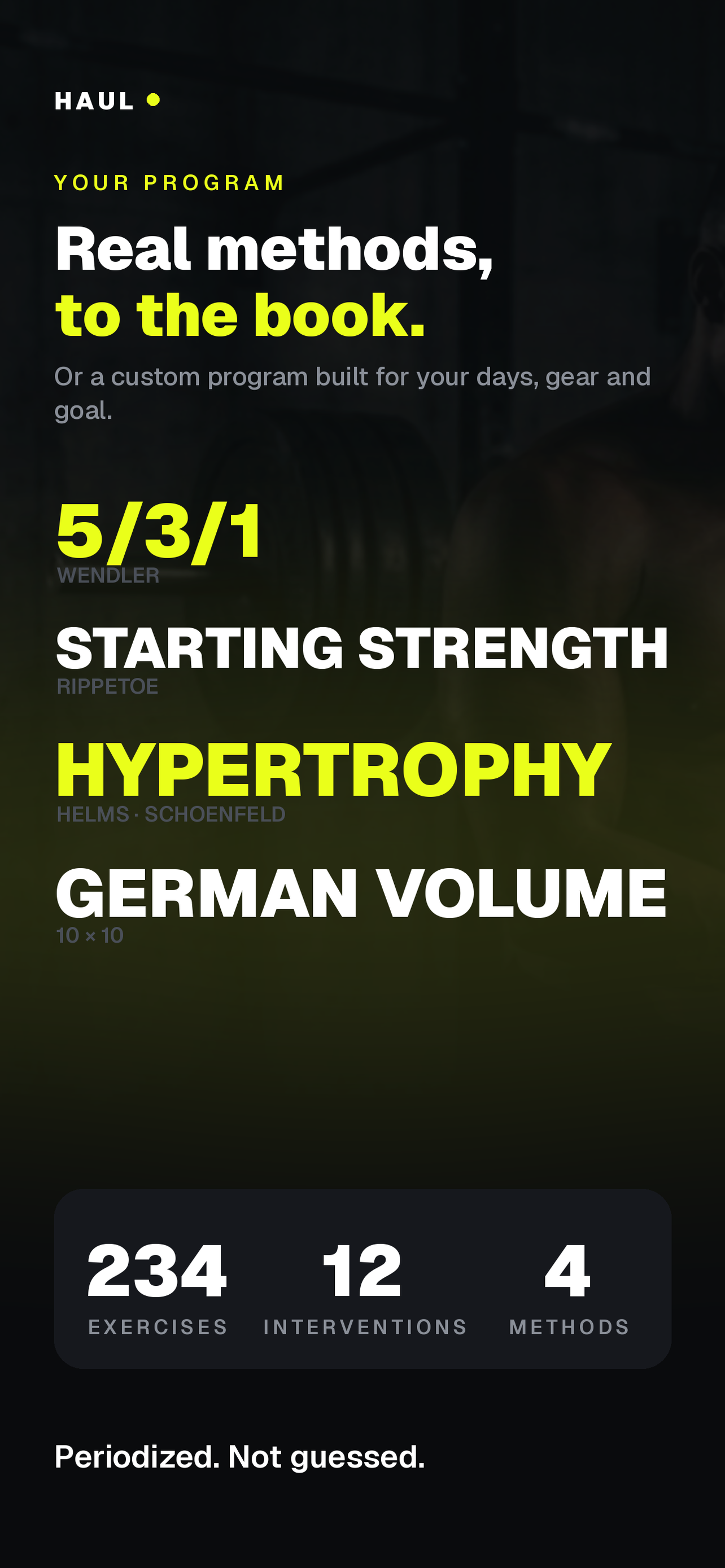 HAUL: AI Strength Coach screenshot 5