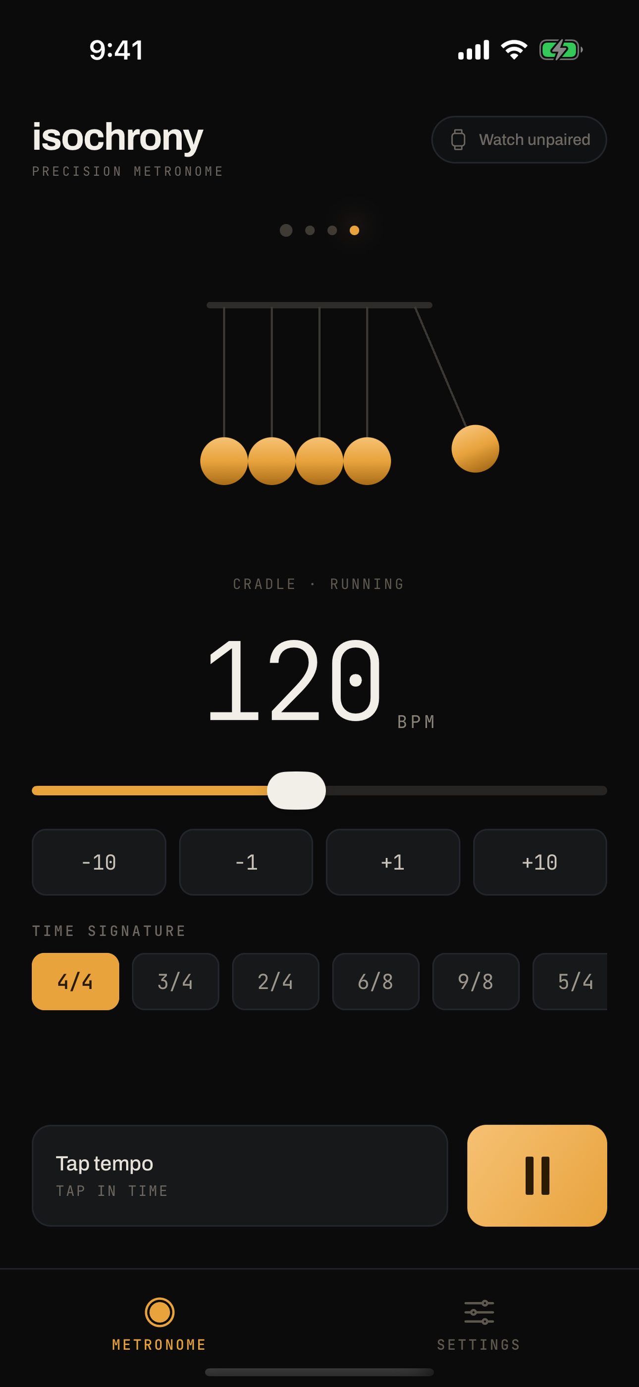 Isochrony: Haptic Metronome screenshot 3