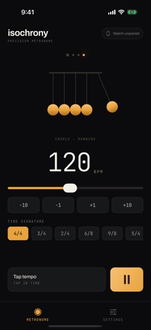Isochrony: Haptic Metronome screenshot