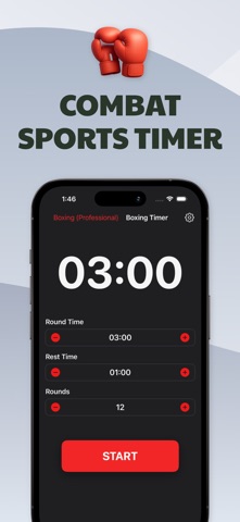 Boxing Timer for Workouts Screenshot 1 of 5