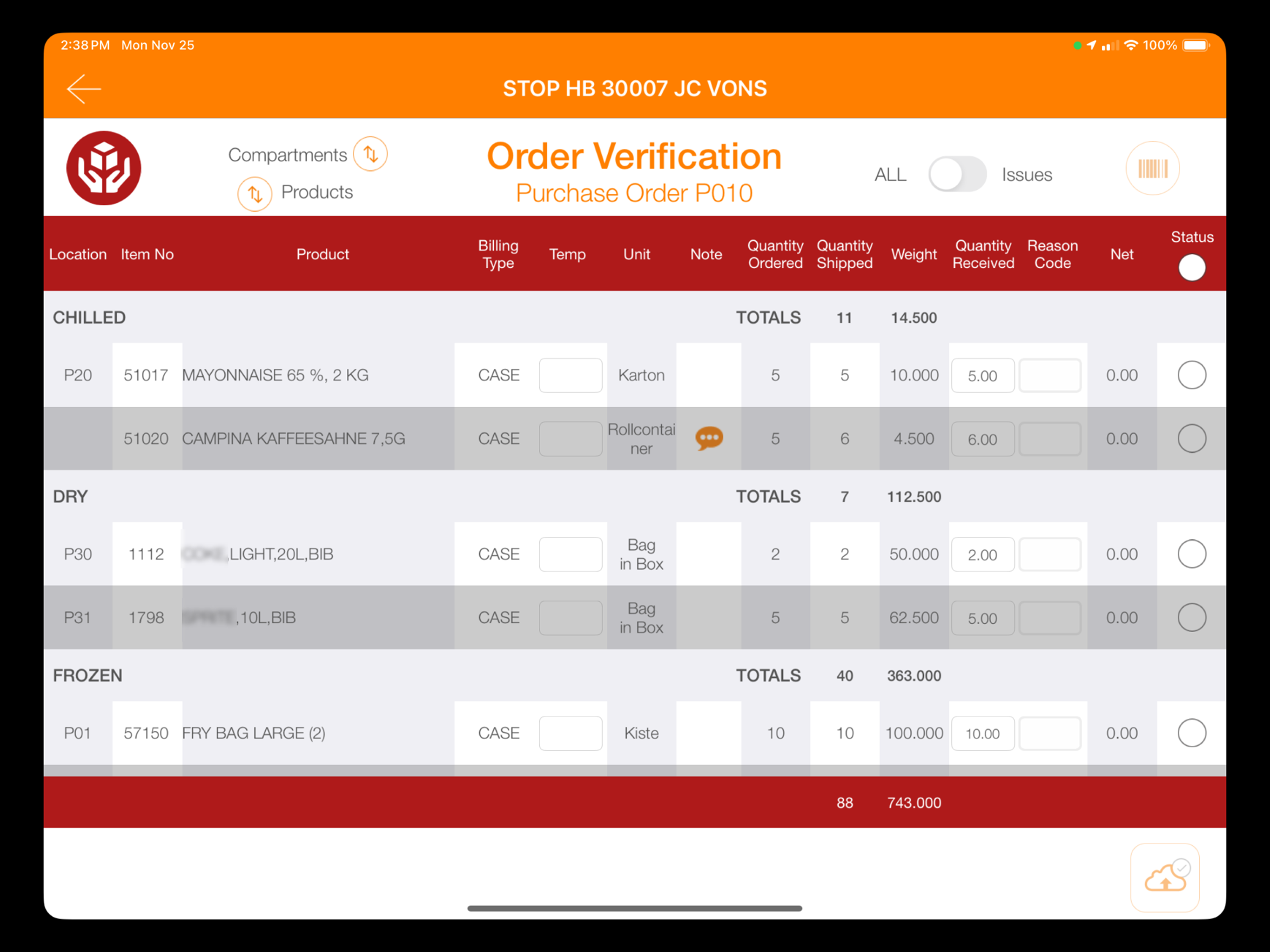 iPIMM TMS screenshot 3