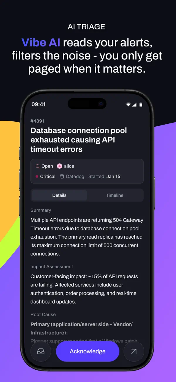 #5. Vibe OnCall (iOS) Ved: Vibranium labs