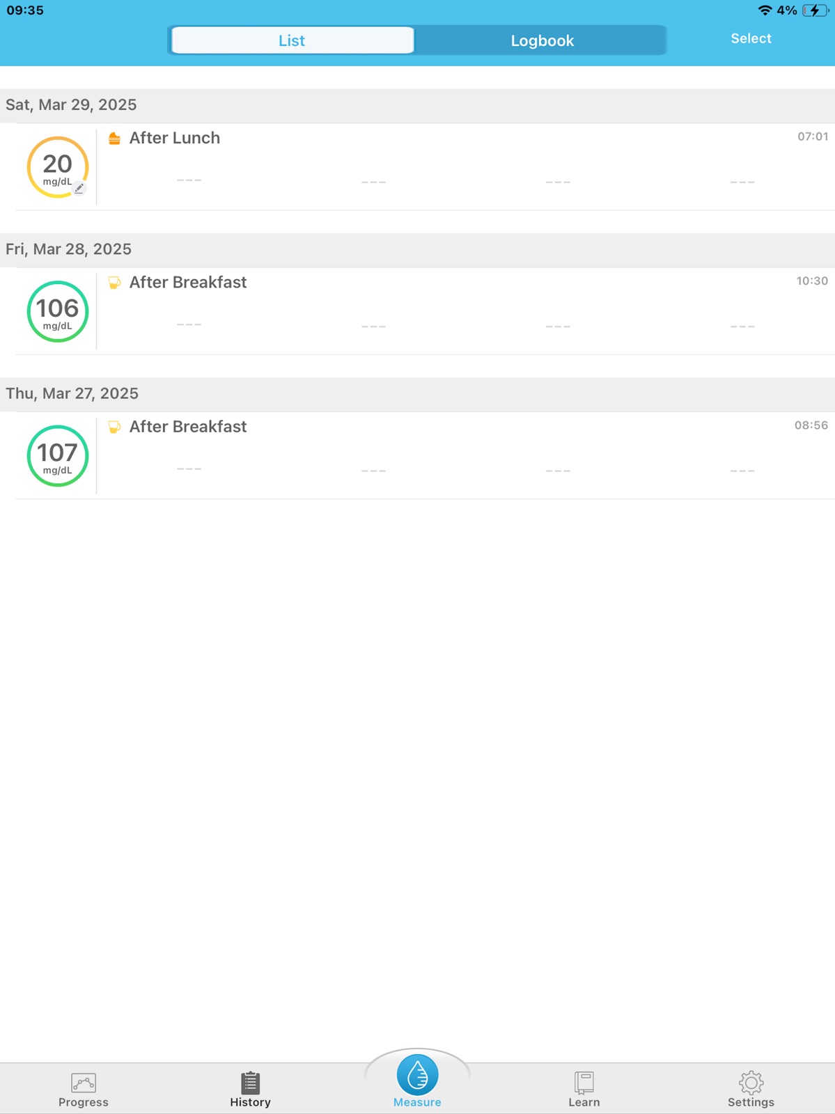 iHealth Gluco-Smart ipad screenshot 3