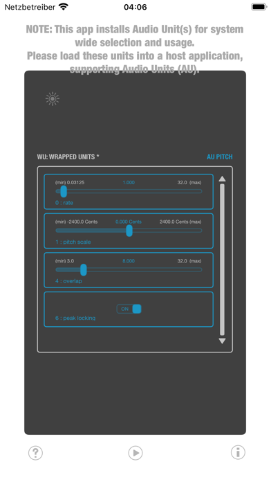 Screenshot #2 pour WU: AUPitch (AudioUnit)