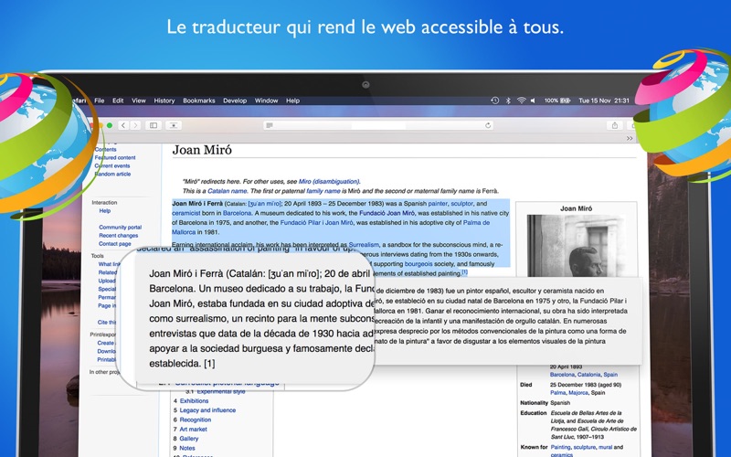 Screenshot #3 pour Traducteur for Safari websites