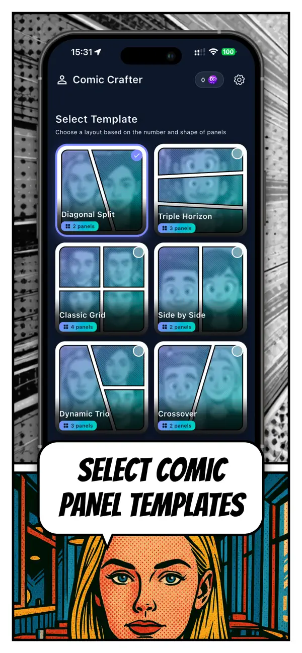 Screenshot #2 pour Comic Crafter, AI Manga Maker