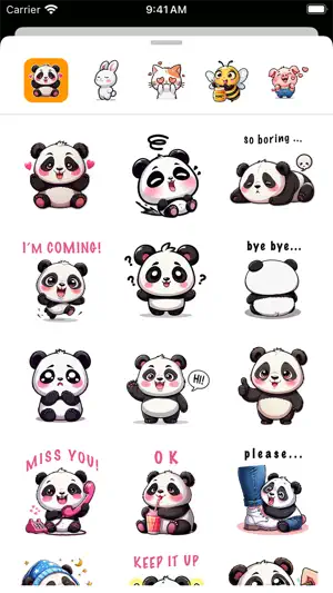 Sweet Funny Animal Stickers screenshot 1
