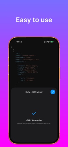 Curly: JSON Viewer & Formatter Screenshot 2 of 3