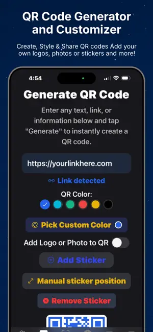 qr code generator customizer screenshot 1