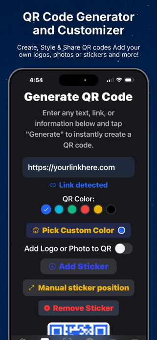 qr code generator customizer Screenshot 1 of 10