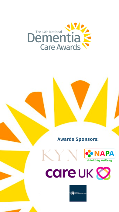 National Dementia Care Awards Screenshot