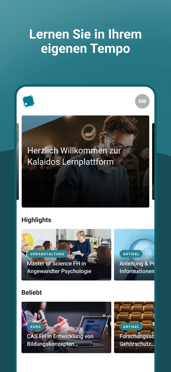Screenshot #1 pour Kalaidos FH Fernstudium