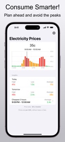 Electricity Prices - Widget screenshot
