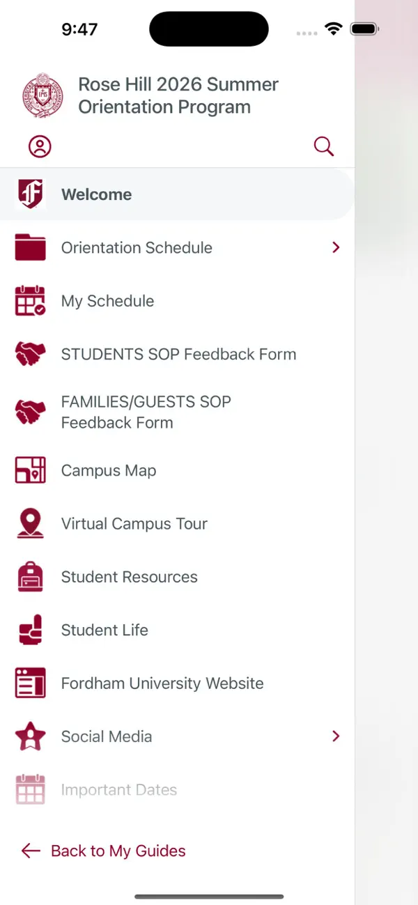 Screenshot #3 pour Fordham Orientation