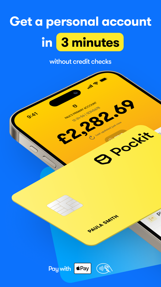 #1. Pockit: Bank Card Alternative (iOS) Przez: Pockit