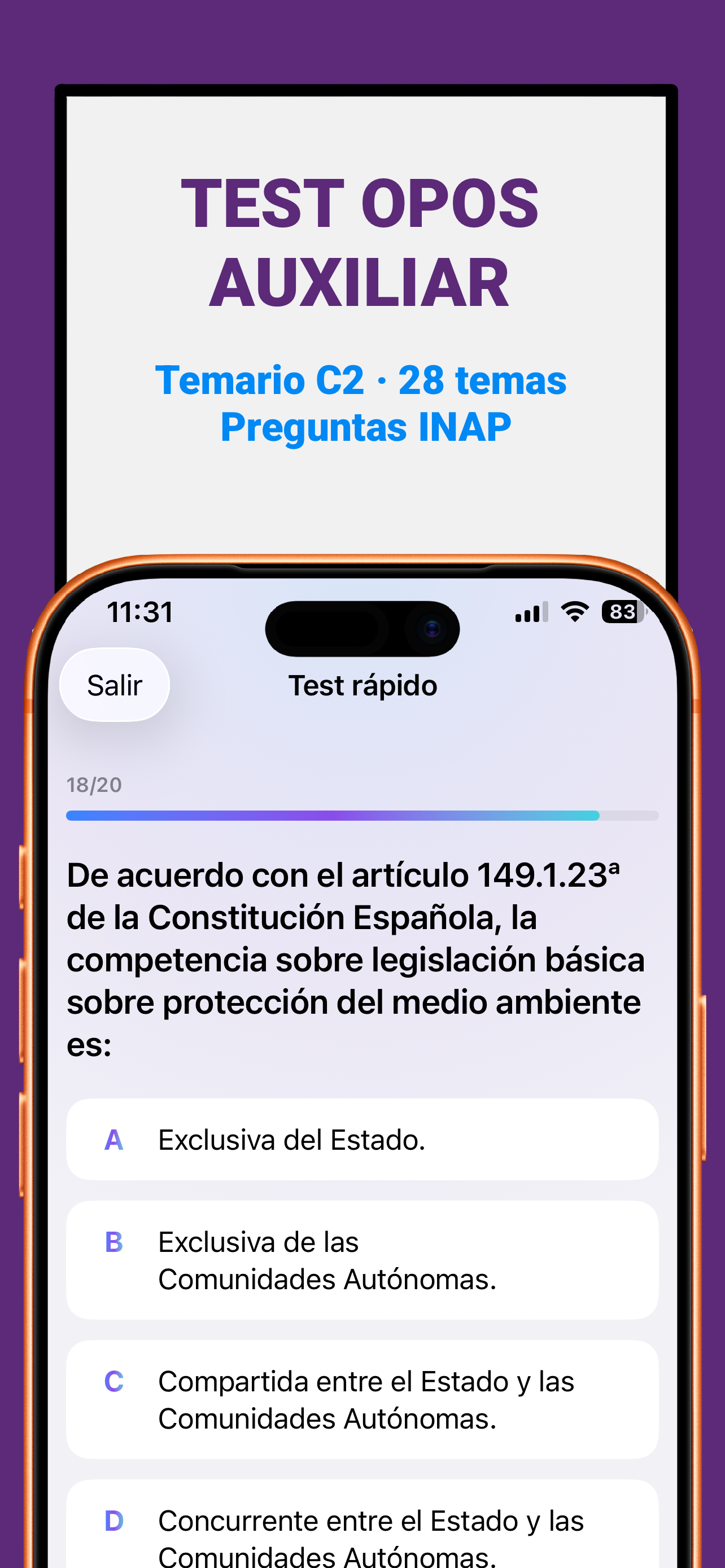 Psicotécnicos Test screenshot 4