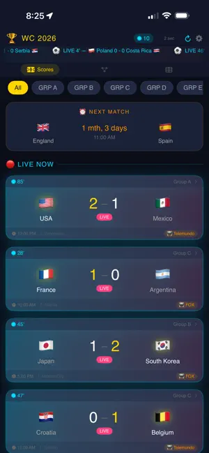 World Cup Scores screenshot 3