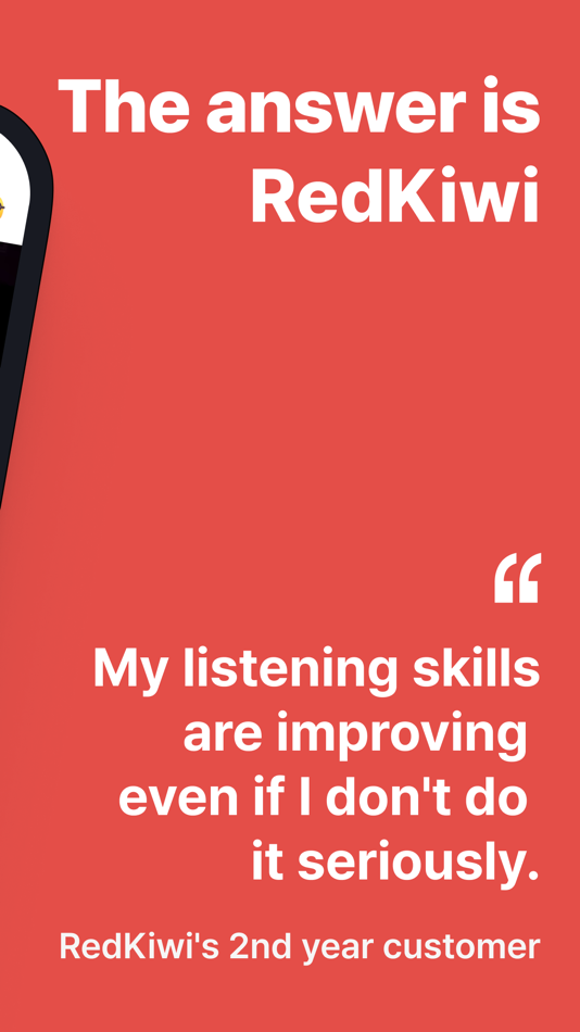 #3. English Listening with RedKiwi (iOS) 由: HayanMind Inc.
