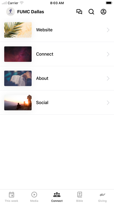 FUMC Dallas iPhone screenshot 3 - Education app