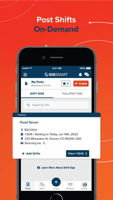 GigSmart Get Workers iPhone screenshot 5 - Business app