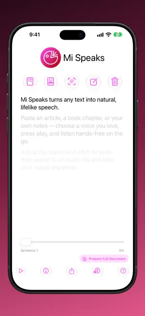Mi Speaks screenshot 1