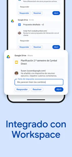 Captura de pantalla de Google Chat en iPhone 5