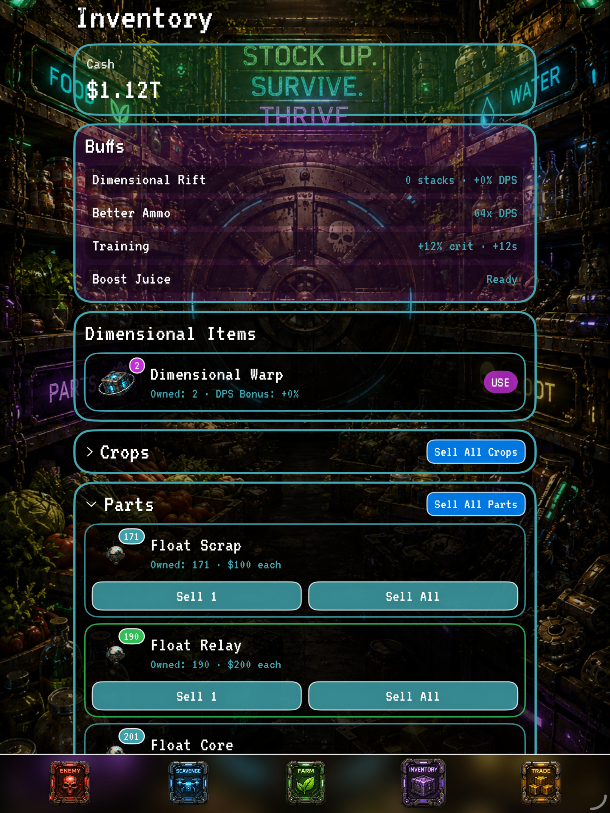Future Punk Post-War Clicker screenshot 9